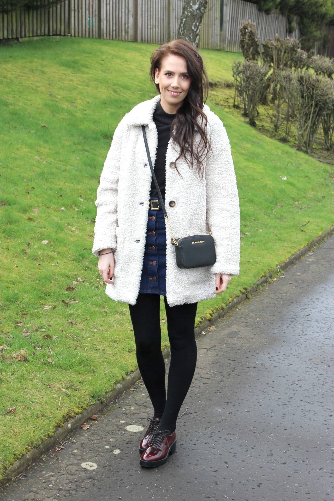 cream teddy coat