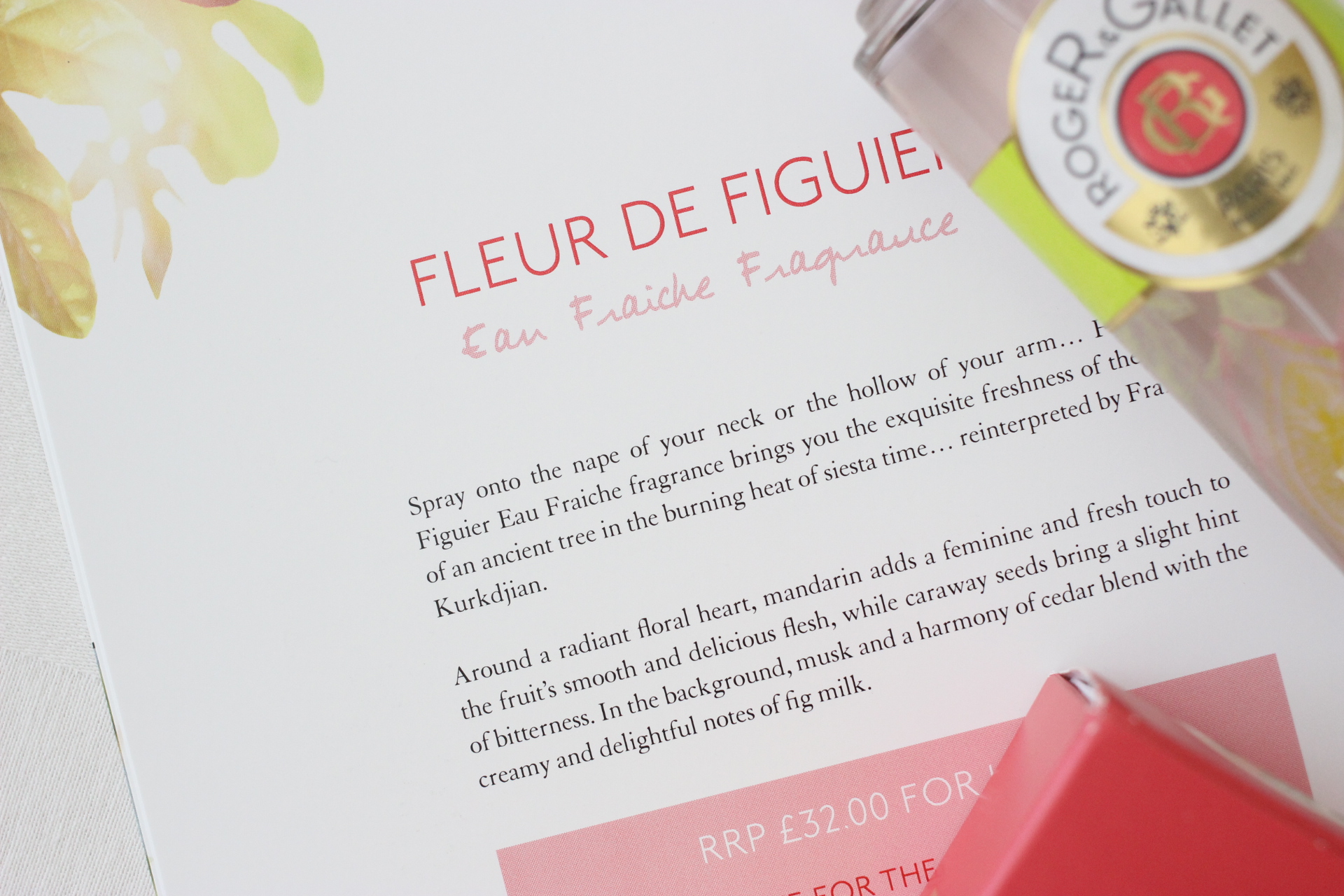 roger and gallet fleur de figuier perfume