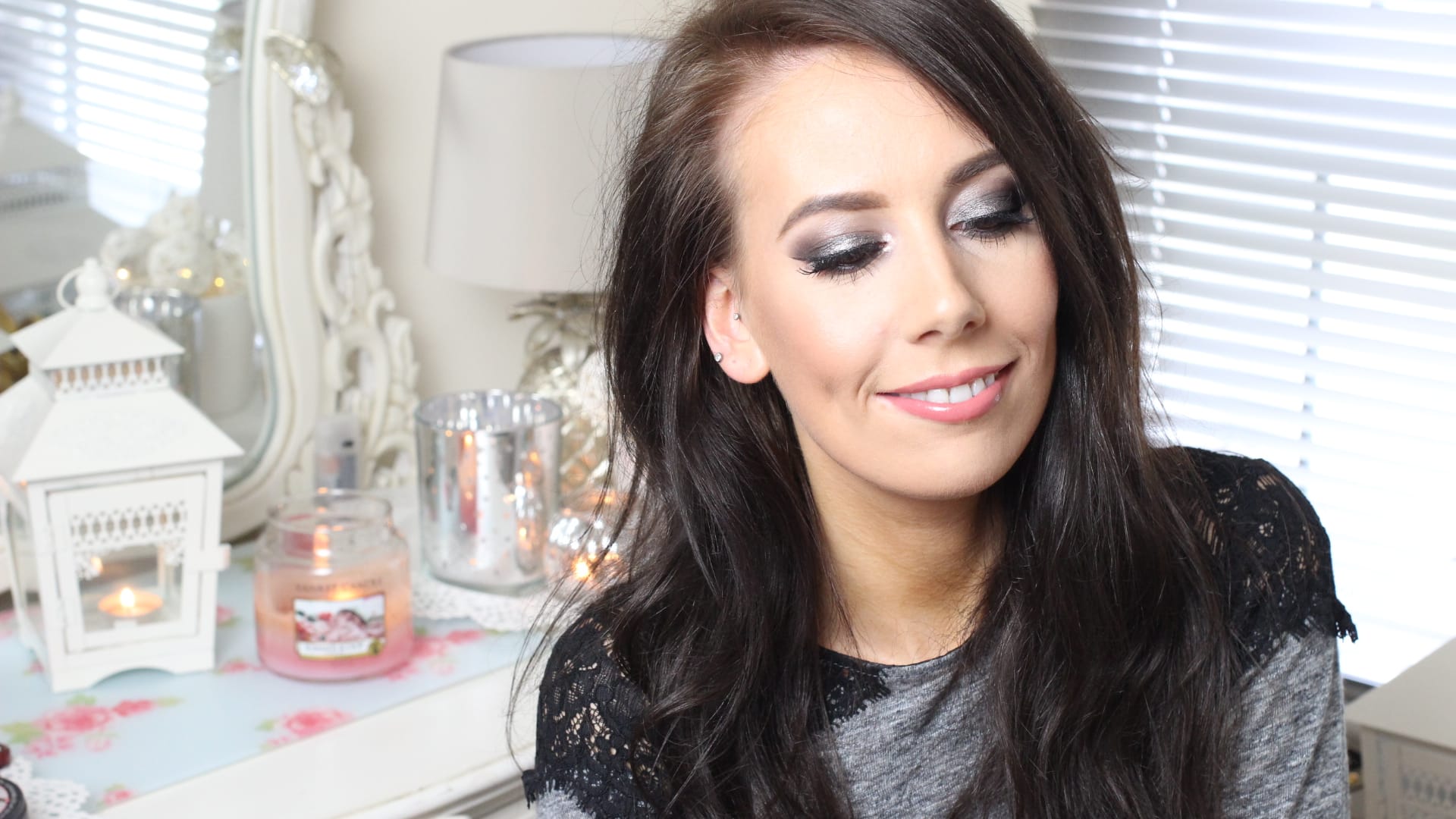 silver smoky eye makeup tutorial