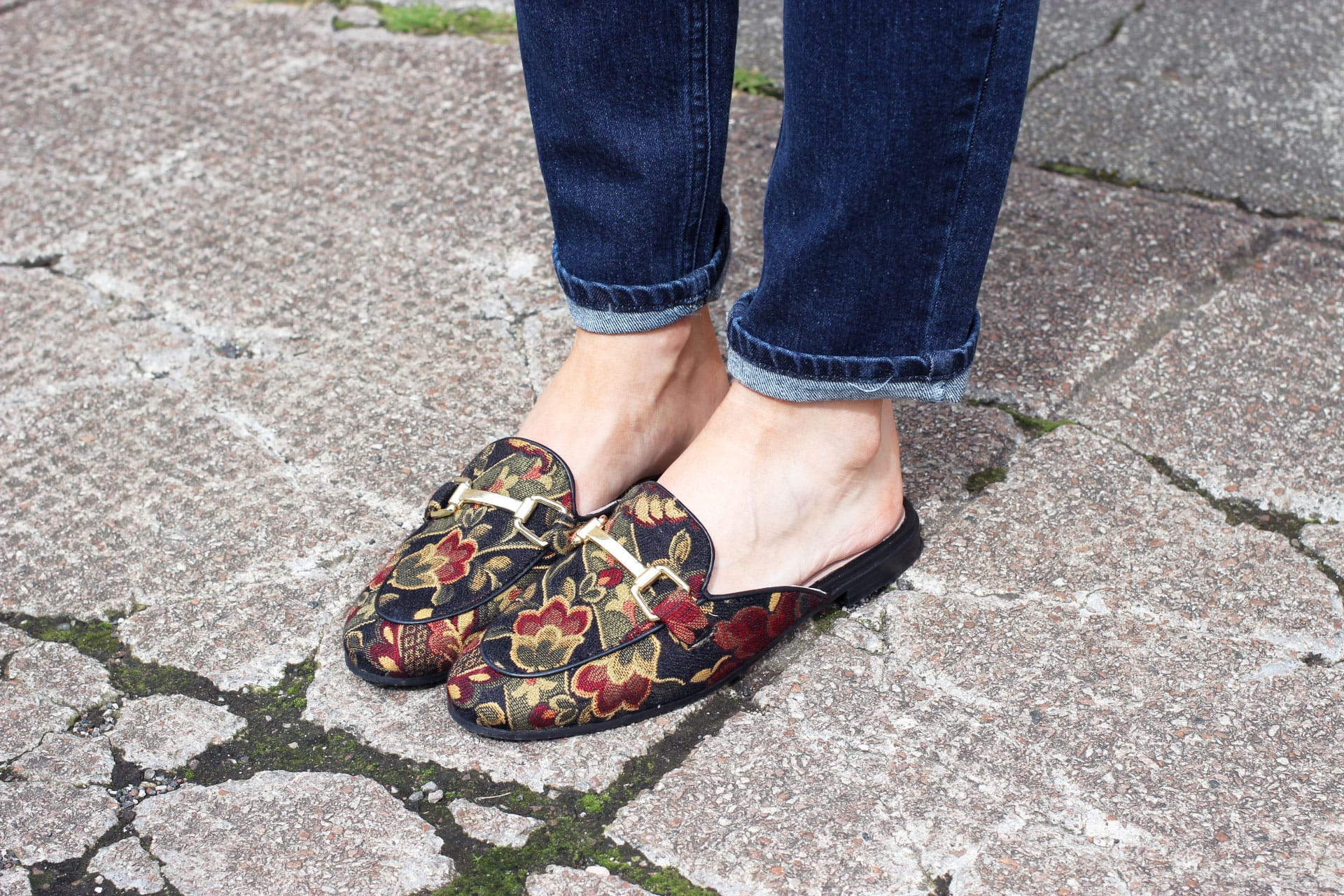 Gucci floral loafers on sale