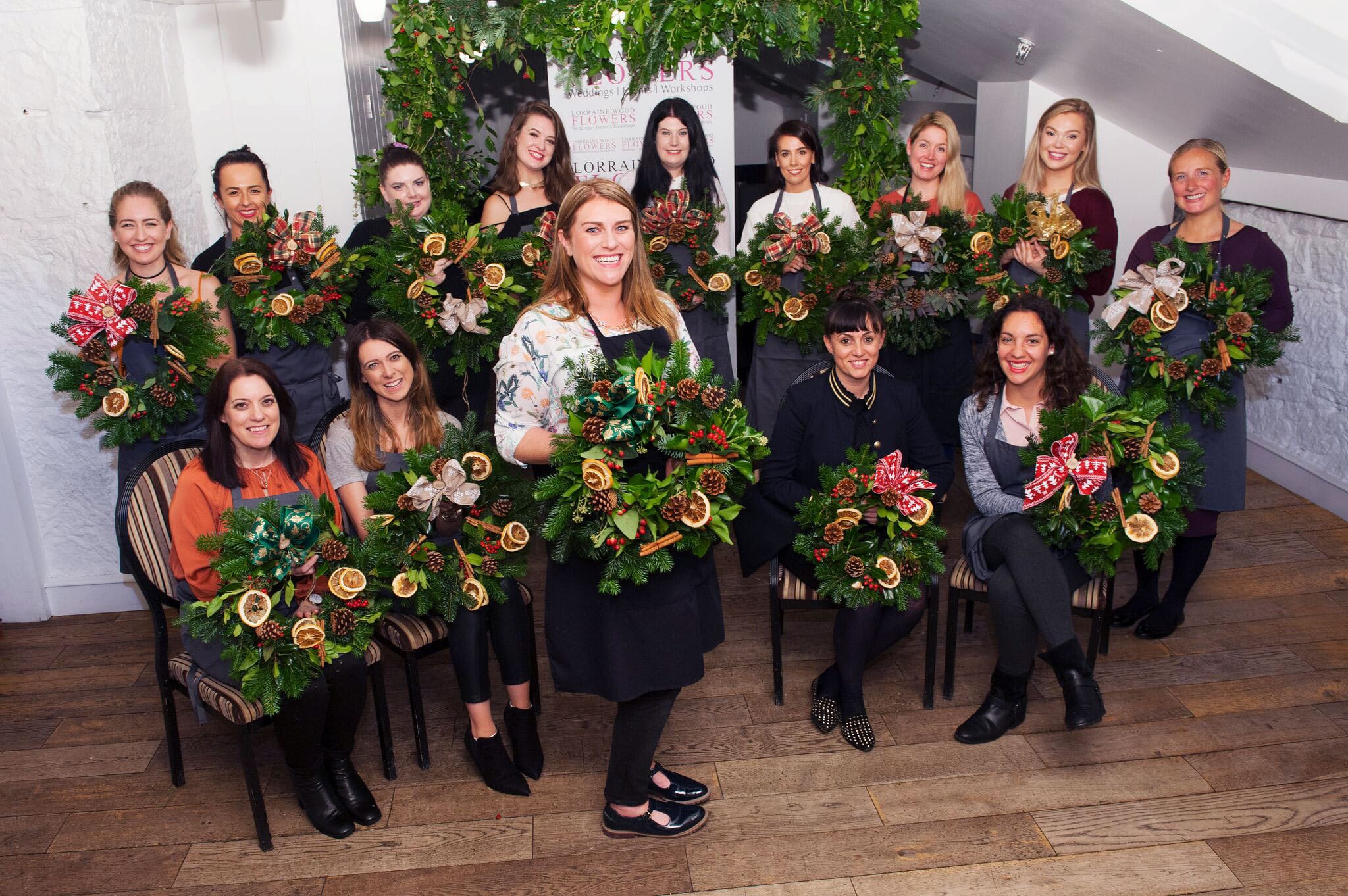 christmas wreath workshop glasgow