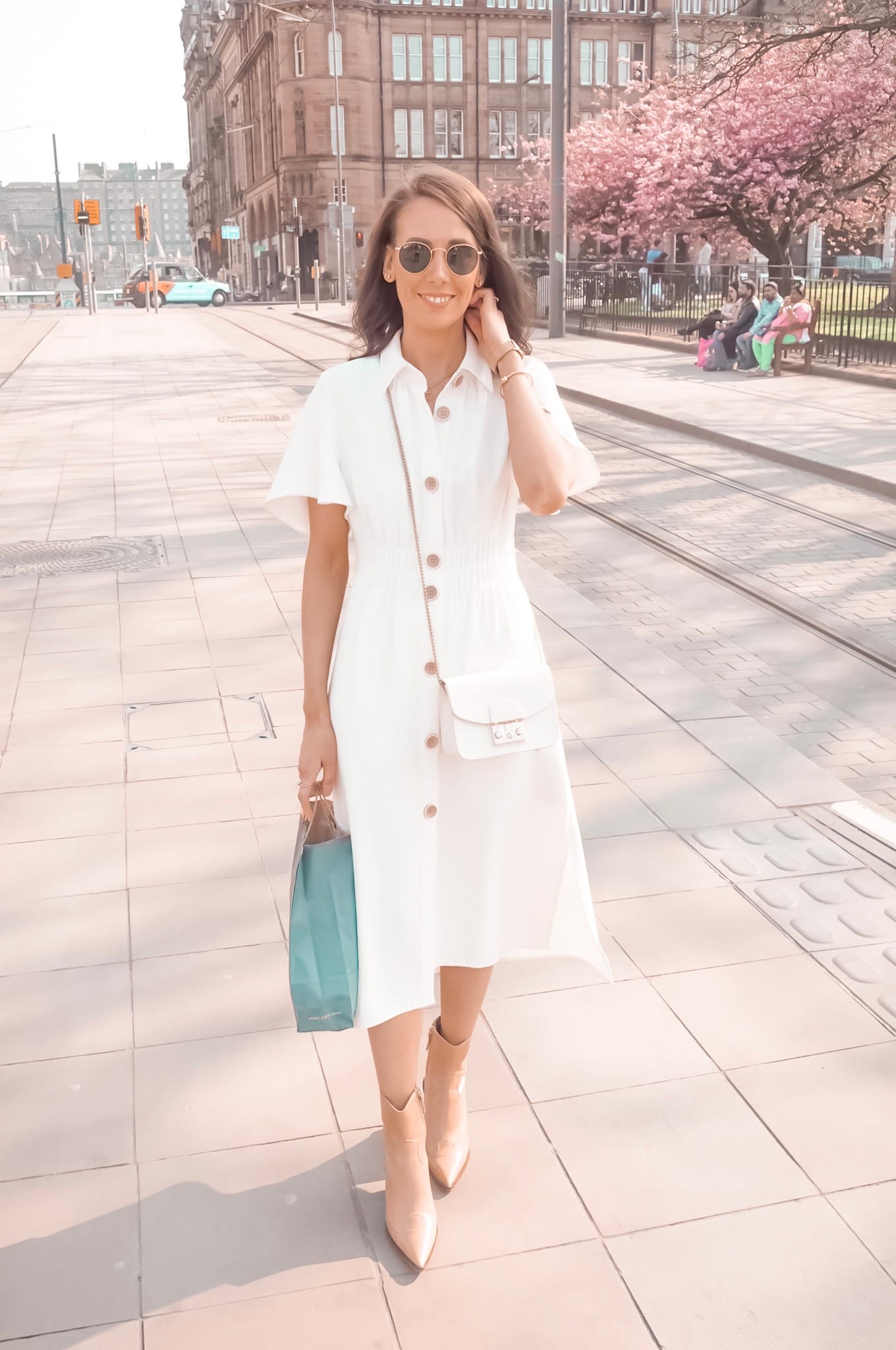 spring and summer white frocks